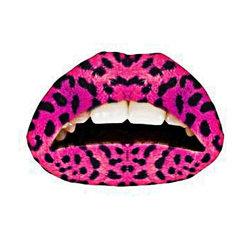 💋VIOLENT LIP'S DESIGNER LIP DECALS LEOPARD!!! - Picture 4 of 5